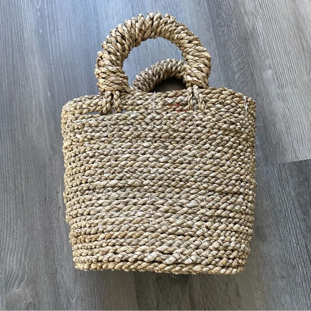 Basket NEW Home Decor Handmade Indonesia Cottagecore Bedroom Kitchen Bathroom